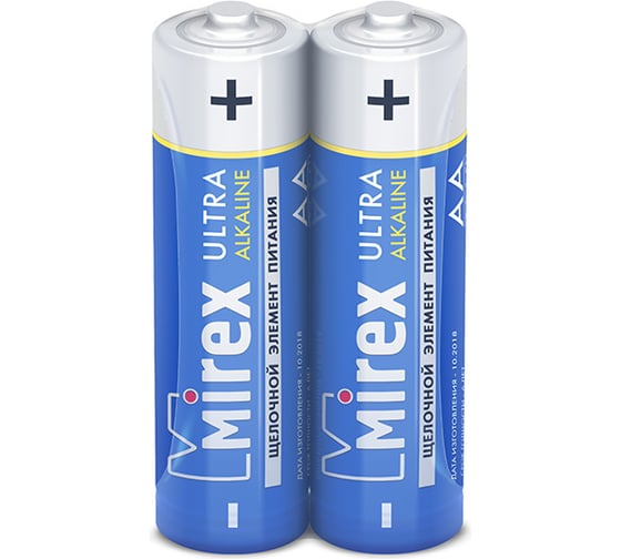 Mirex Батарея щелочная LR6 / AA 1,5V  2 шт shrink 23702-LR6-S2 1