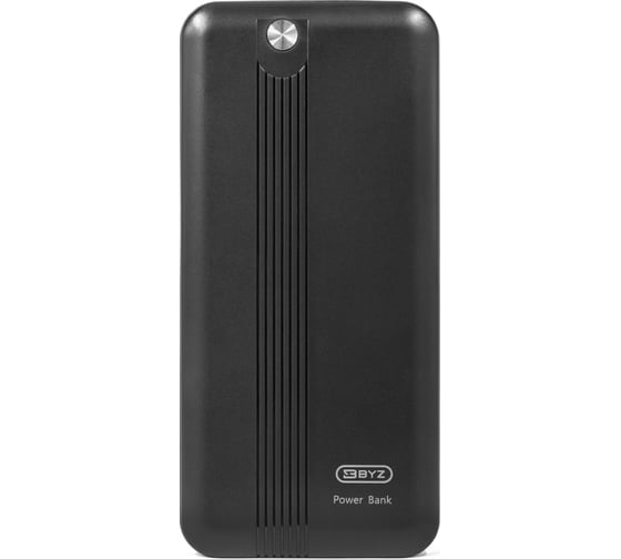 Портативное ЗУ BYZ Power Bank 10000 mAh, USB QC 3.0x2, черный, 23750-W12BK