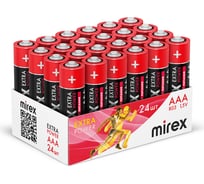 Батарея Mirex, солевая R03 / AAA 1,5V 24 шт showbox 23702-ER03-B24