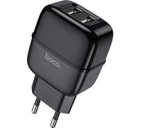 Сетевое ЗУ HOCO, C77A, 2хUSB-А, 2.4A, черный 23753-C77ABK