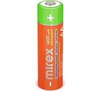 Аккумулятор Mirex, Ni-MH HR6 / AA 1400mAh 1,2V 4 шт ecopack 23702-HR6-14-E4 17274516