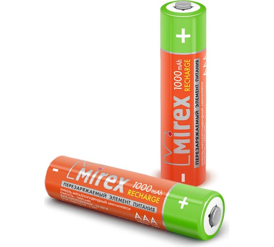 Аккумулятор Mirex, Ni-MH HR6 / AA 1400mAh 1,2V 4 шт ecopack 23702-HR6-14-E4