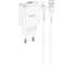 Сетевое ЗУ HOCO N2, 1хUSB-А, 2А + кабель AM-8pin Lightning 1 м, белый 23753-N2IW 2