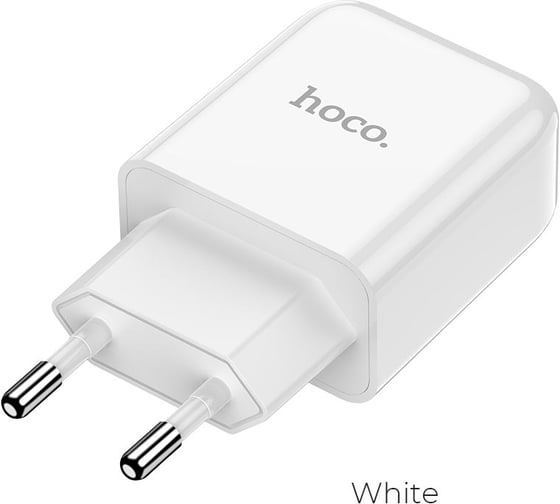 Сетевое ЗУ HOCO N2, 1хUSB-А, 2А, белый 23753-N2W