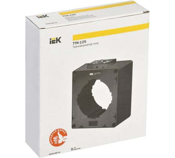 Трансформатор тока IEK ТТИ-125 2500, 5А, 15ВА, класс 0,5S ITT70-3-15-2500