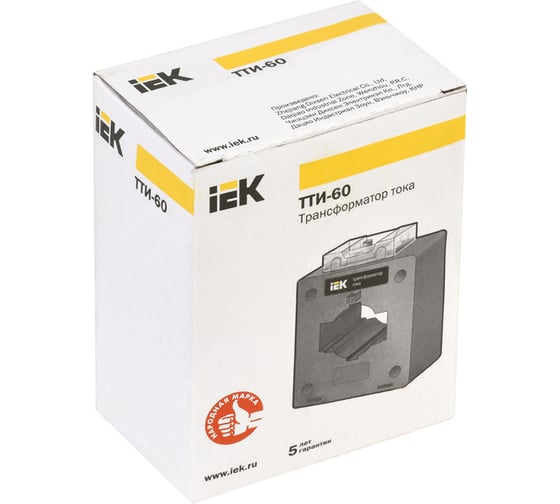 Трансформатор тока IEK ТТИ-60 1000, 5А, 10ВА, класс 0,5S ITT40-3-10-1000