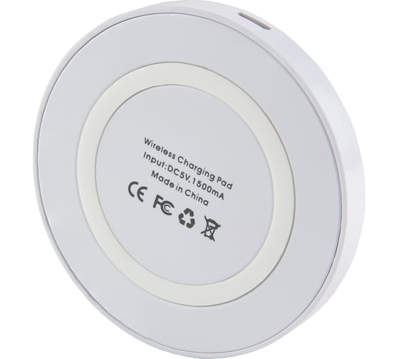 Беспроводная зарядка Red Line Qi-01 1A, белый УТ000013572
