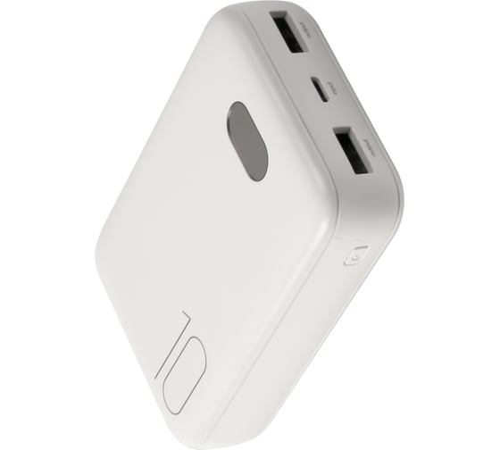 Внешний АКБ USAMS US-CD66 PB9 Dual USB Mini Digital Power Bank белый 10000mAh УТ000021865