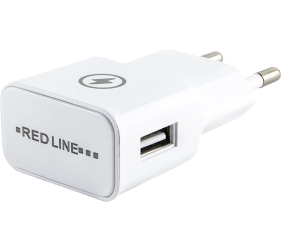 СЗУ Red Line 1 USB модель NT-1A, 1A, + кабель 8pin для Apple, белый УТ000013626