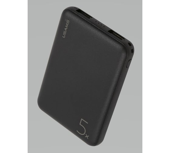 Внешний АКБ USAMS US-CD123 5000 mAh, черный 5KCD12301 УТ000020310 1