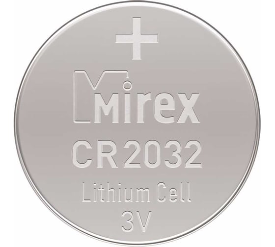 Батарея Mirex, литиевая CR2032 3V 4 шт ecopack 23702-CR2032-E4