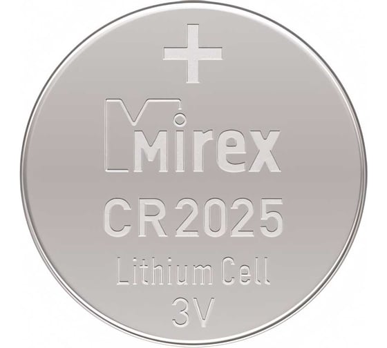 Батарея Mirex, литиевая CR2025 3V 2 шт ecopack 23702-CR2025-E2