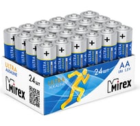 Батарея Mirex, щелочная LR6 / AA 1,5V 24 шт showbox 23702-LR6-B24