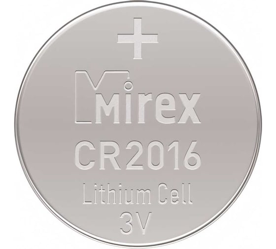 Батарея Mirex, литиевая CR2016 3V 2 шт ecopack 23702-CR2016-E2