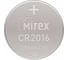 Батарея Mirex, литиевая CR2016 3V 2 шт ecopack 23702-CR2016-E2 2
