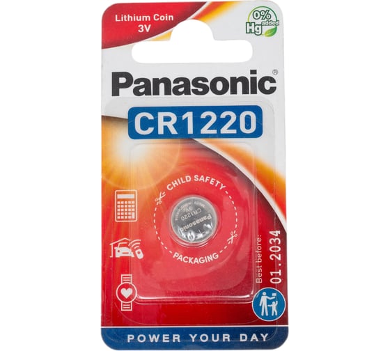 Батарейка Panasonic Power Cells CR1220 B1 5932