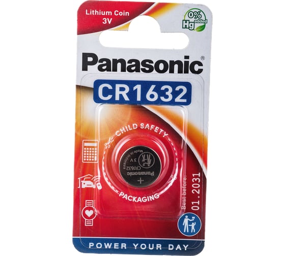 Батарейка Panasonic Power Cells CR1632 B1 5924 1
