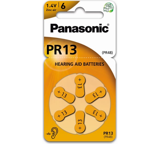 Батарейка Panasonic PR - 13 H 5898 1