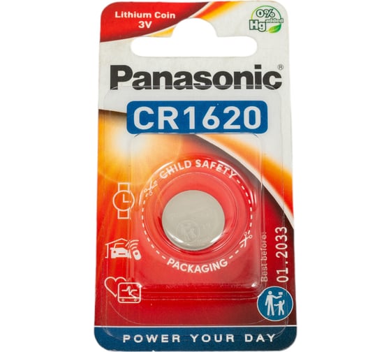 Батарейка Panasonic Power Cells CR1620 B1 5884