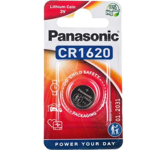 Батарейка Panasonic Power Cells CR1620 B1 5884