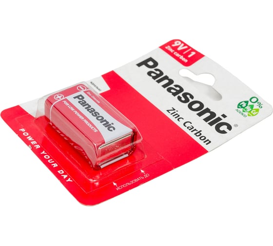 Батарейка Panasonic 6F22 Zinc Carbon BL1 254