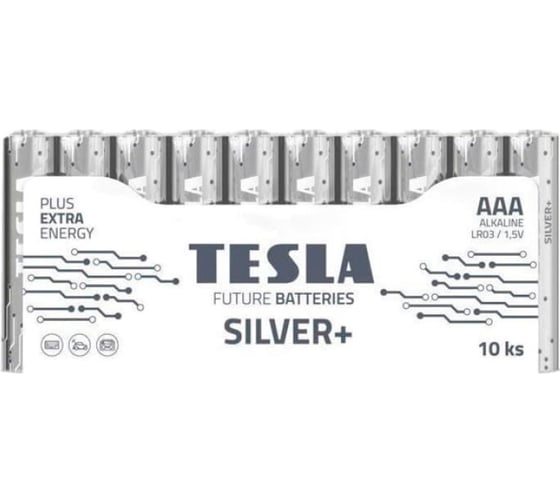 Батарейки Tesla AAA SILVER+ 10 шт. 8594183392363 1