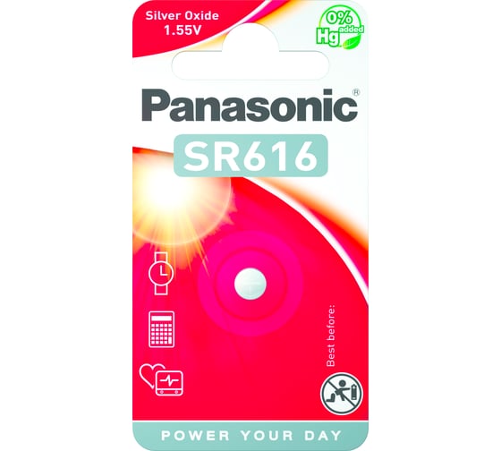 Батарейка Panasonic SR-616EL/1B 7806 1