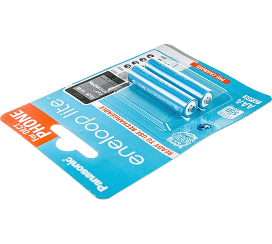 Аккумуляторы Panasonic eneloop lite BK-4LCCE/2DE 550mAh AAA DECT BL2 7724