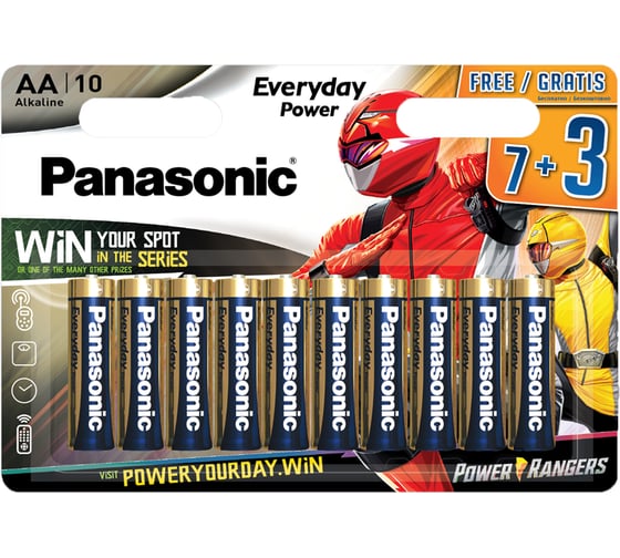 Элементы питания Panasonic LR6 Everyday Power BL10 7+3 PR УТ-00000605