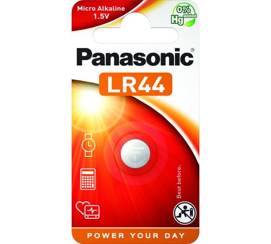 Батарейка Panasonic LR-44EL/1B 7478 1