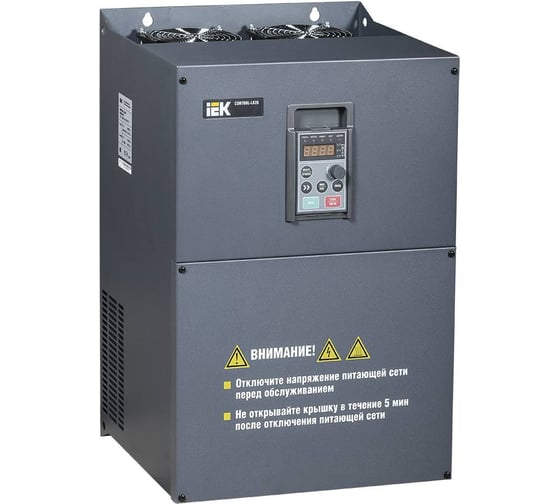 Преобразователь частоты IEK CONTROL-L620 380В 3Ф 55-75кВт 110-152 A CNT-L620D33V55-75TE