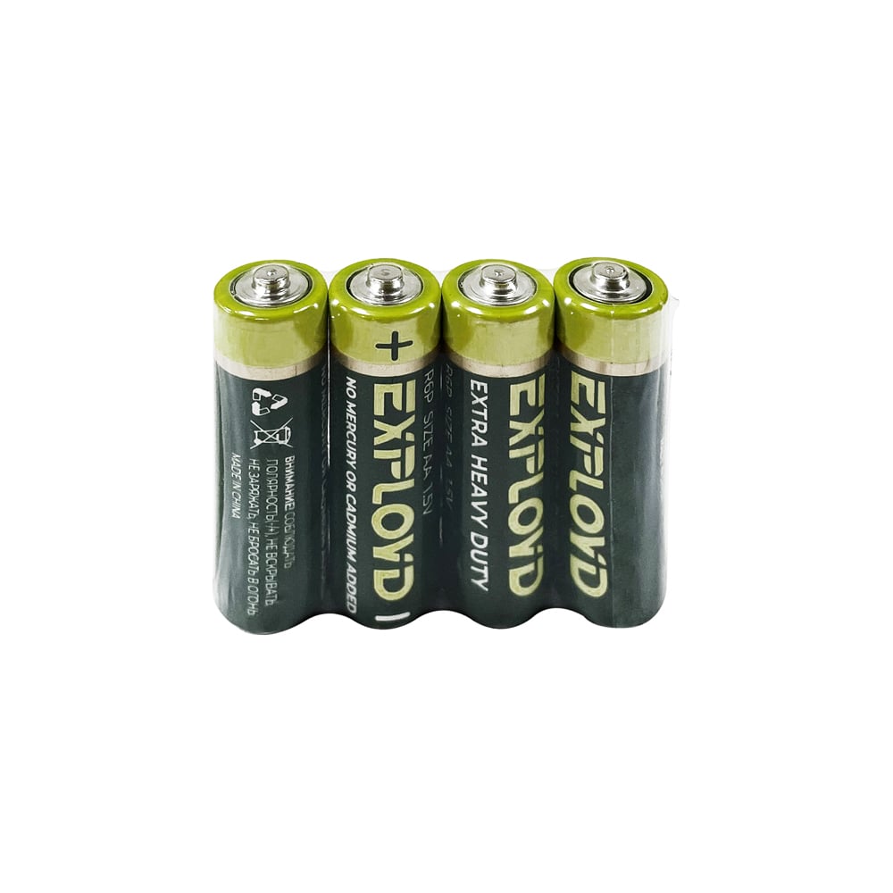 Солевая батарейка Exployd 4 шт. AA R06 EX-B-1100 - выгодная цена ...
