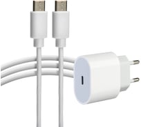 Сетевое зарядное устройство REXANT USB-C, 20Вт в комплекте с кабелем USB-C – USB-C 16-0233-4