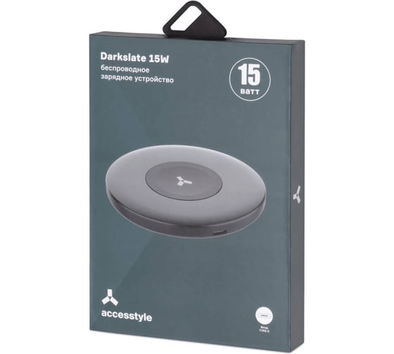Беспроводное зарядное устройство Accesstyle Darkslate 15W