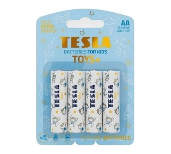 Батарейки Tesla AA TOYS+ BOY 4 шт. 8594183397733 1