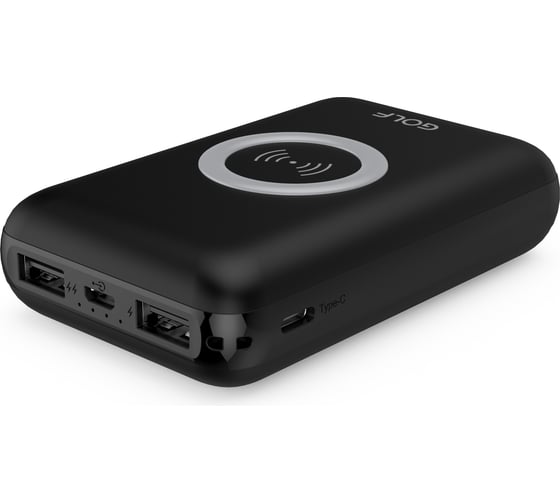 Внешний аккумулятор GOLF W9 Powerbank 10000 mah Black 30015087