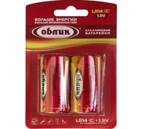 Батарейка Облик LR14 Блистер-2 5824