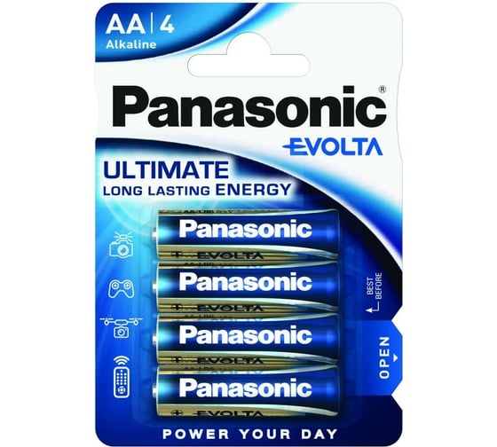 Батарейка Panasonic LR6 EVOLTA BL4 6135 1