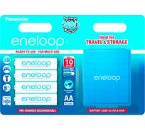 Аккумуляторы Panasonic eneloop BK-3MCCEC4BE 1900mAh AA R6 +футляр BL4 6164