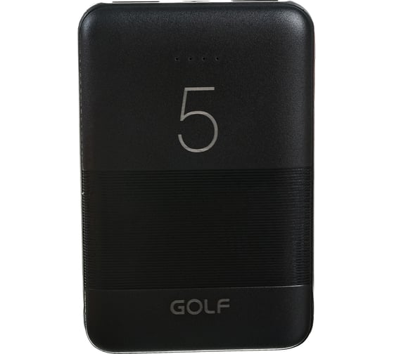 Внешний аккумулятор GOLF G95 Powerbank 5000 mah Black 30015093
