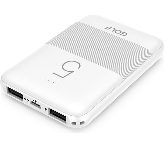 Внешний аккумулятор GOLF G95 Powerbank 5000 mah White 30015094