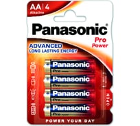 Элементы питания Panasonic LR6 PRO POWER BL4 7413 17782282