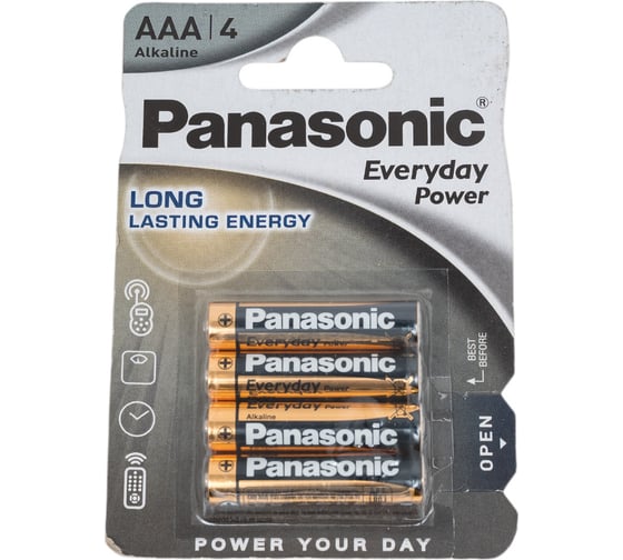 Элементы питания Panasonic LR03 Everyday Power BL4 7399 1