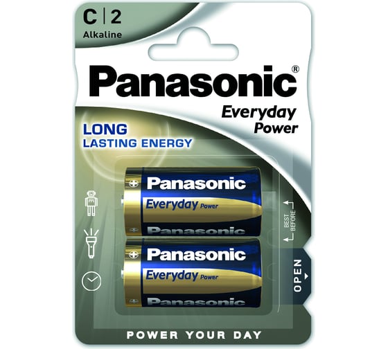 Элементы питания Panasonic LR14 Everyday Power BL2 5871