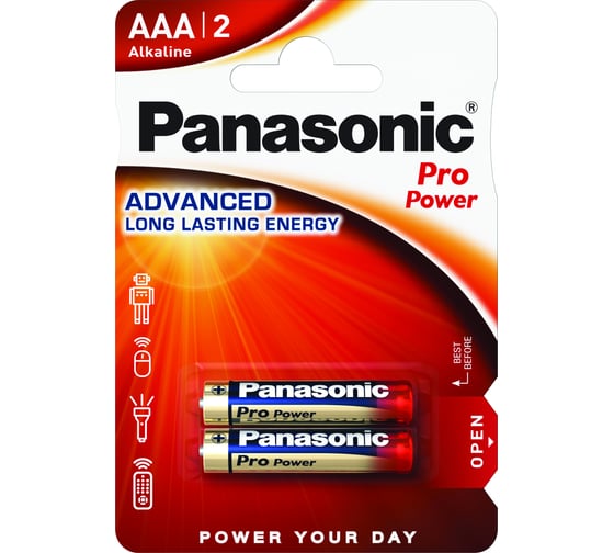 Элементы питания Panasonic LR03 PRO POWER BL2 7452 1