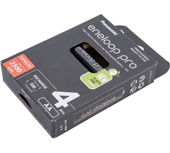 Аккумуляторы Panasonic eneloop pro BK-3HCDE/4BE 2500mAh AA R06 BL4 6330