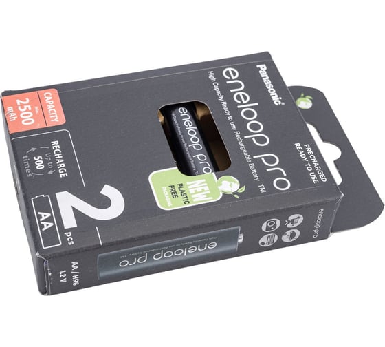 Аккумуляторы Panasonic eneloop pro BK-3HCDE/2BE 2500mAh AA R06 BL2 7705