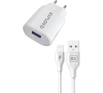 Сетевое зарядное устройство Exployd 1 USB кабель 8-pin EX-Z-974