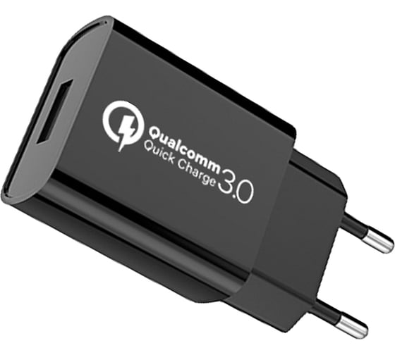Сетевое зарядное устройство Exployd 1 USB QC 3.0  18W черный  EX-Z-1146