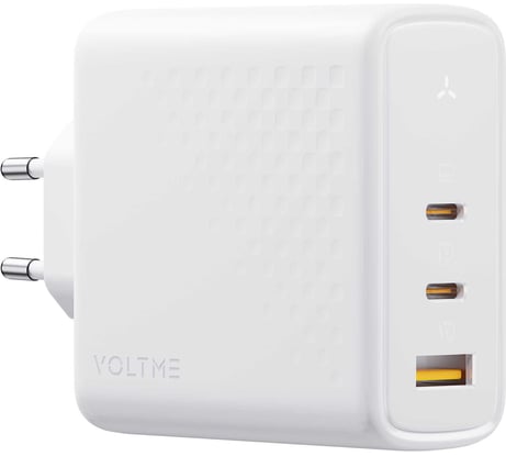 СЗУ VOLTME Revo 140CCA USB-C+USB-С+USB-A, GaN, 140W, PD3.1, QC5, белый V2028